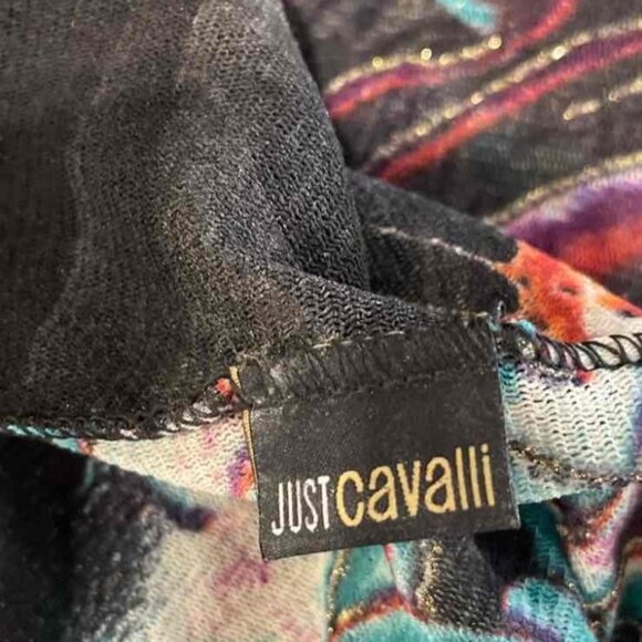 Just Cavalli Multicolor Printed Blouse – Long Sleeve, EUR 50 / US 14–16 - Picture 7 of 14